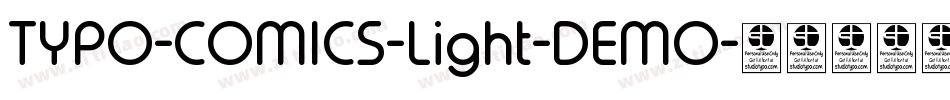 TYPO-COMICS-Light-DEMO字体转换