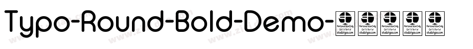 Typo-Round-Bold-Demo字体转换