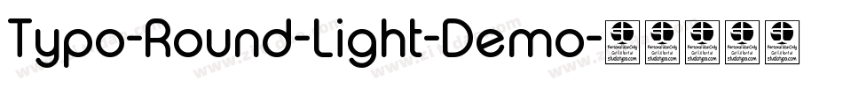 Typo-Round-Light-Demo字体转换