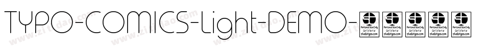 TYPO-COMICS-Light-DEMO字体转换