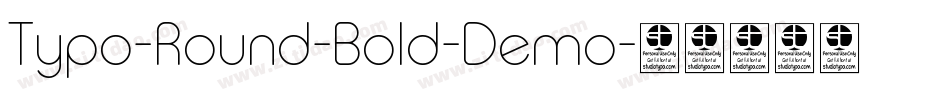 Typo-Round-Bold-Demo字体转换