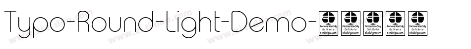 Typo-Round-Light-Demo字体转换