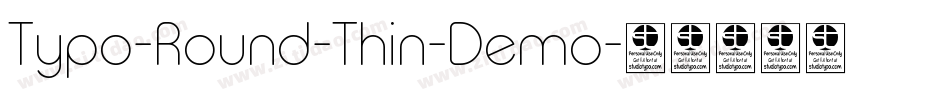 Typo-Round-Thin-Demo字体转换