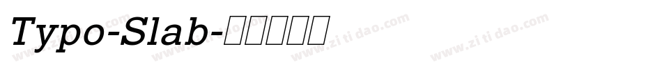 Typo-Slab字体转换