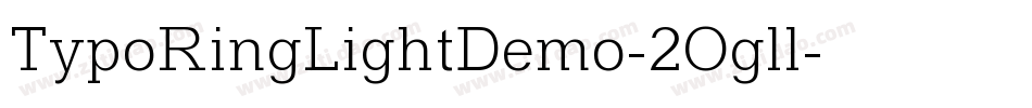 TypoRingLightDemo-2Ogll字体转换