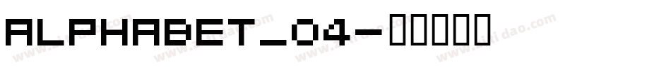 Alphabet_04字体转换