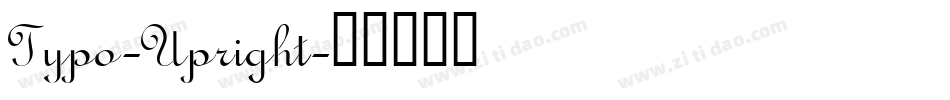Typo-Upright字体转换