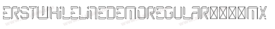 ErstwhileLineDemoRegular-518mx字体转换
