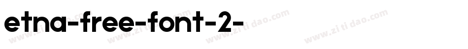 etna-free-font-2字体转换