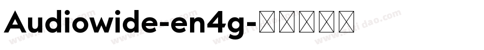 Audiowide-en4g字体转换