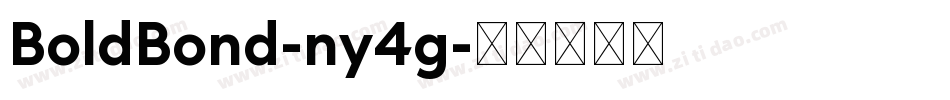 BoldBond-ny4g字体转换