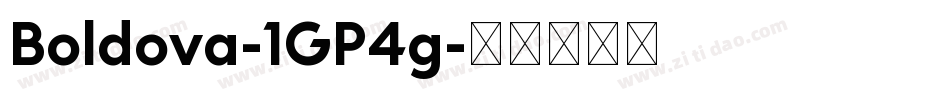 Boldova-1GP4g字体转换