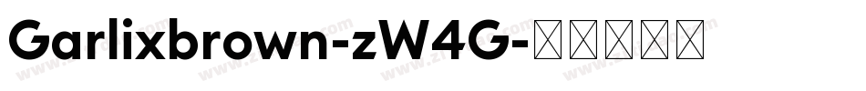 Garlixbrown-zW4G字体转换