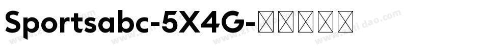 Sportsabc-5X4G字体转换