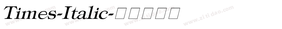 Times-Italic字体转换