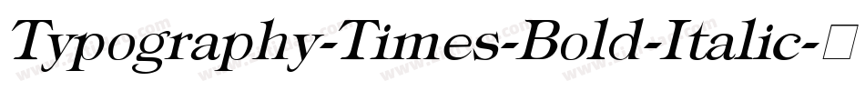 Typography-Times-Bold-Italic字体转换