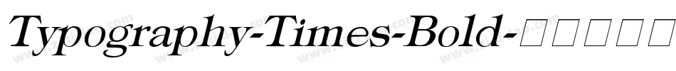 Typography-Times-Bold字体转换