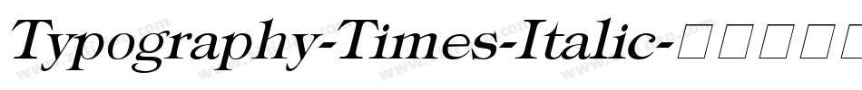 Typography-Times-Italic字体转换