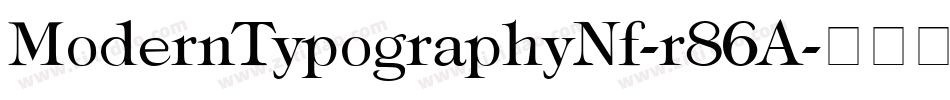 ModernTypographyNf-r86A字体转换