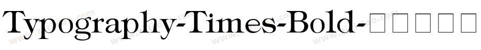 Typography-Times-Bold字体转换