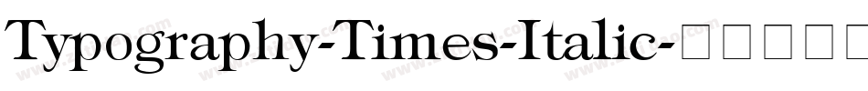 Typography-Times-Italic字体转换