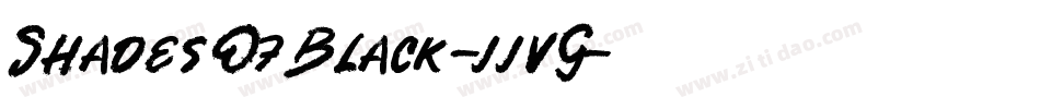 ShadesOfBlack-jjvG字体转换
