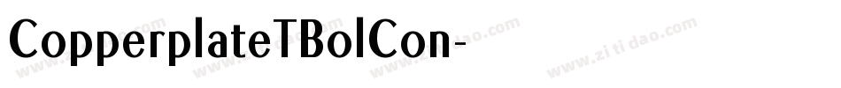 CopperplateTBolCon字体转换