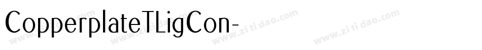 CopperplateTLigCon字体转换