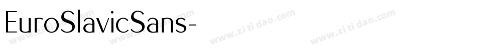 EuroSlavicSans字体转换