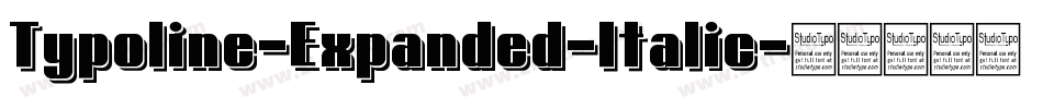 Typoline-Expanded-Italic字体转换