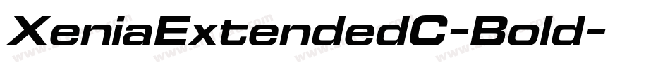 XeniaExtendedC-Bold字体转换