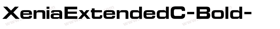 XeniaExtendedC-Bold字体转换