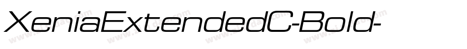 XeniaExtendedC-Bold字体转换