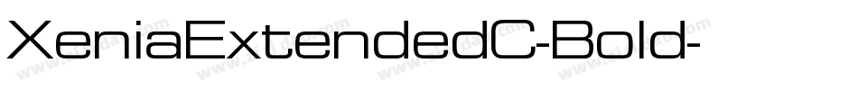 XeniaExtendedC-Bold字体转换