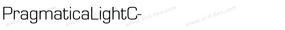 PragmaticaLightC字体转换