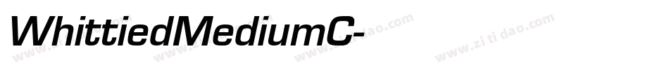WhittiedMediumC字体转换