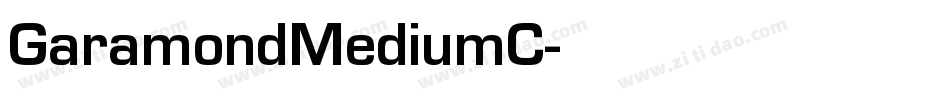 GaramondMediumC字体转换