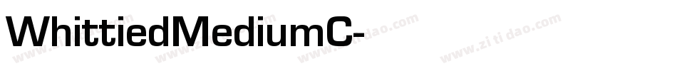 WhittiedMediumC字体转换