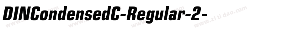 DINCondensedC-Regular-2字体转换