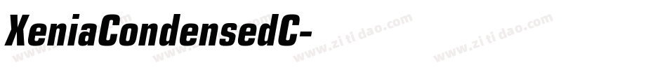 XeniaCondensedC字体转换