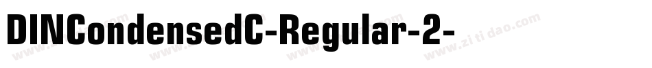DINCondensedC-Regular-2字体转换