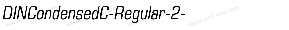 DINCondensedC-Regular-2字体转换