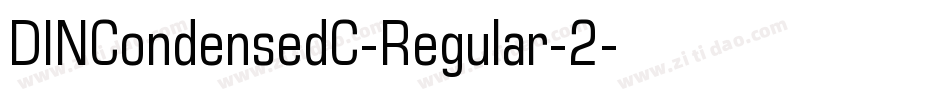 DINCondensedC-Regular-2字体转换