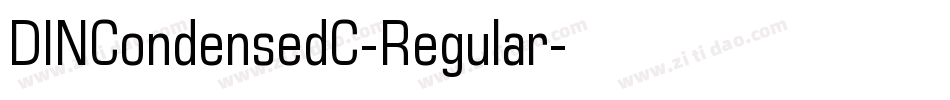 DINCondensedC-Regular字体转换