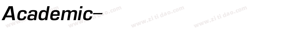 Academic字体转换