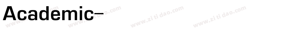 Academic字体转换
