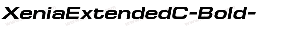 XeniaExtendedC-Bold字体转换