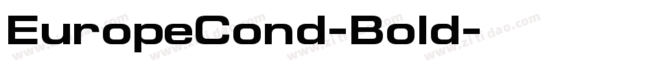 EuropeCond-Bold字体转换