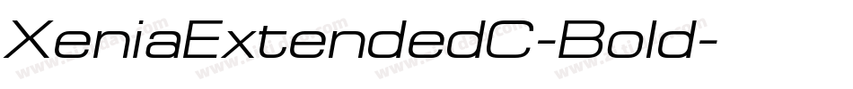 XeniaExtendedC-Bold字体转换