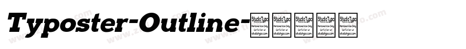 Typoster-Outline字体转换